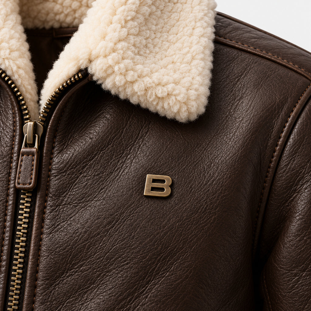 BIMOOX Aldrion Winterjacke – Braun – Detail