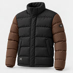 BIMOOX Torvane Winterjacke – Schwarz-Braun – Vorne