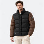 BIMOOX Torvane Winterjacke – Schwarz-Braun – Model-Mann