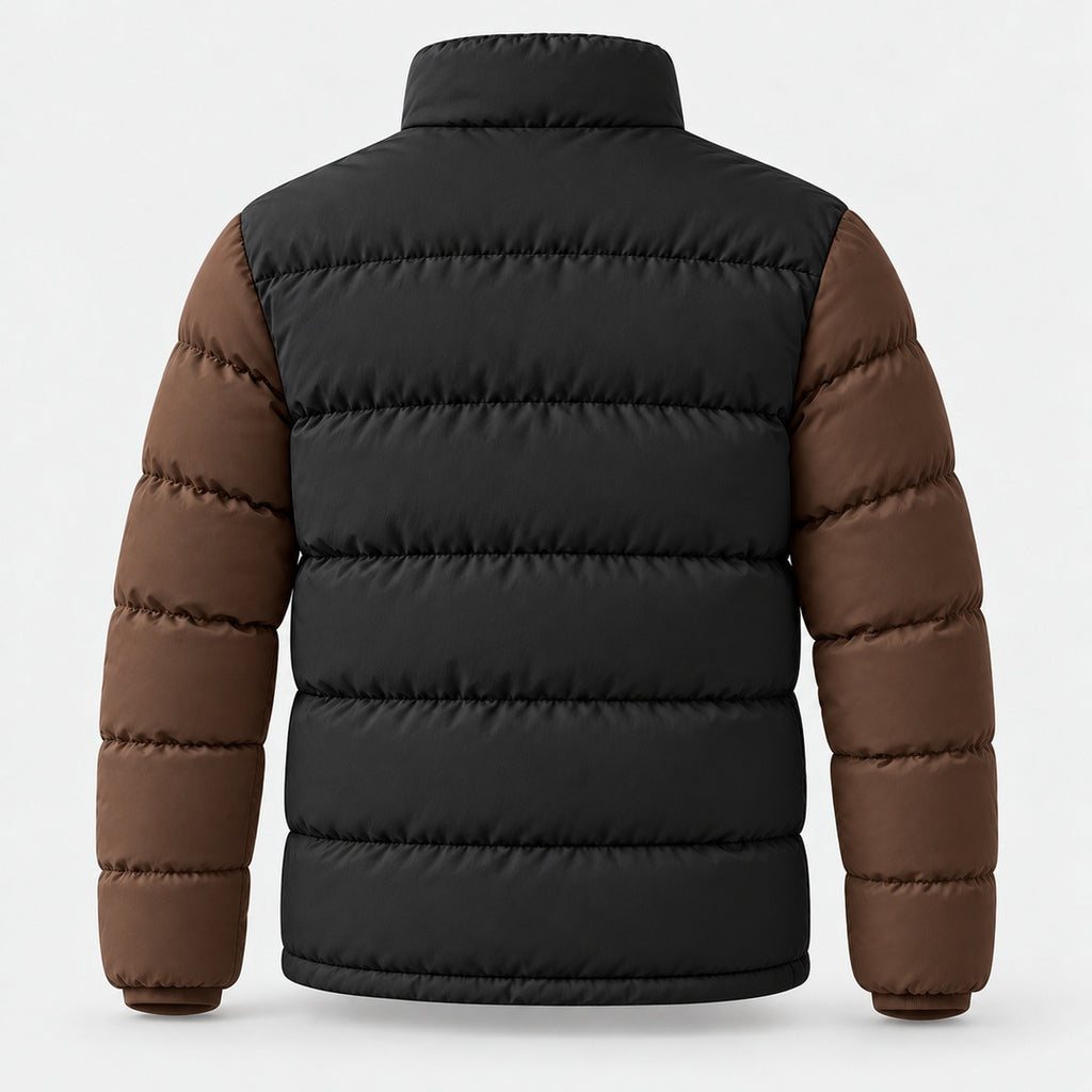 BIMOOX Torvane Winterjacke – Schwarz-Braun – Hinten