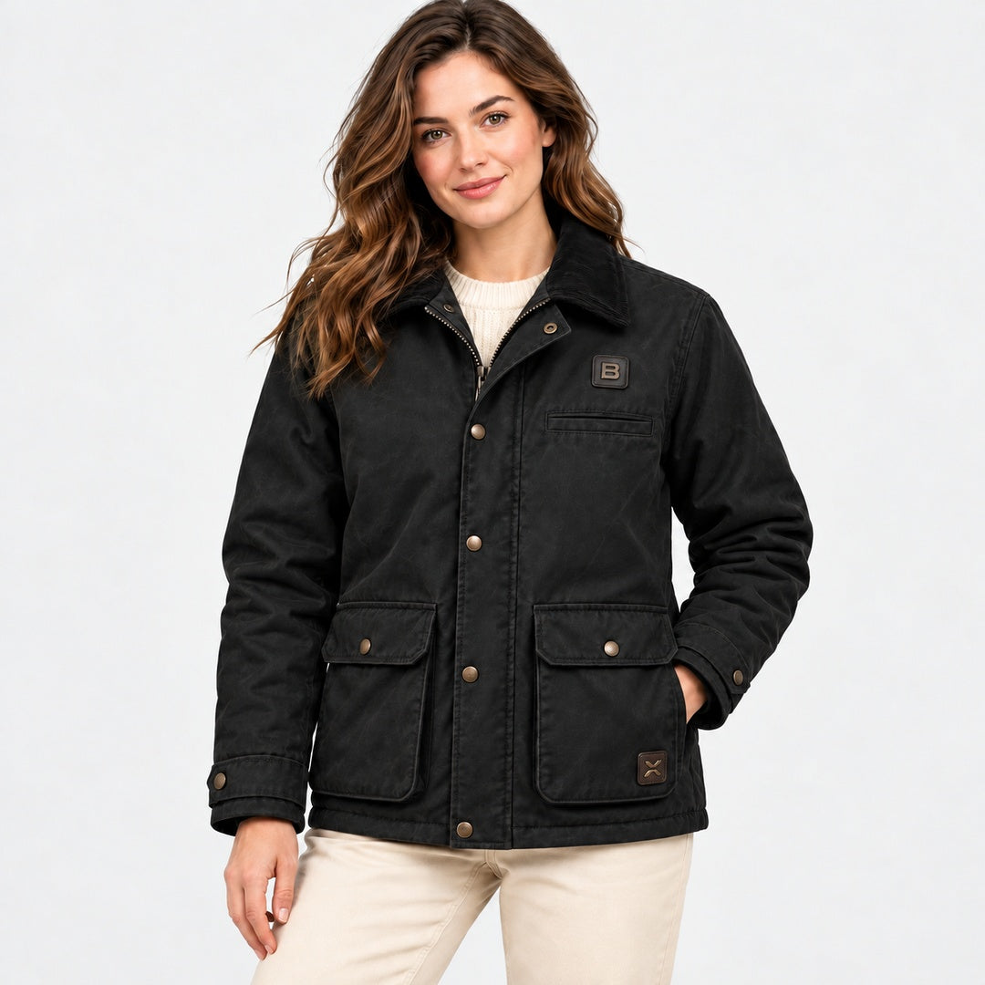 BIMOOX Belvian Winterjacke – Schwarz – Model-Frau