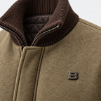 BIMOOX Keldran Winterjacke – Khaki-Braun – Detail