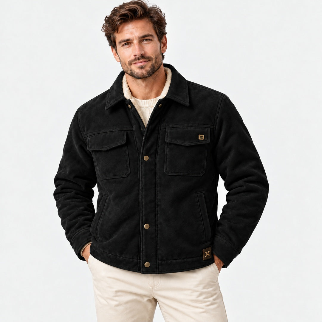 BIMOOX Sorvian Winterjacke – Schwarz – Model-Mann