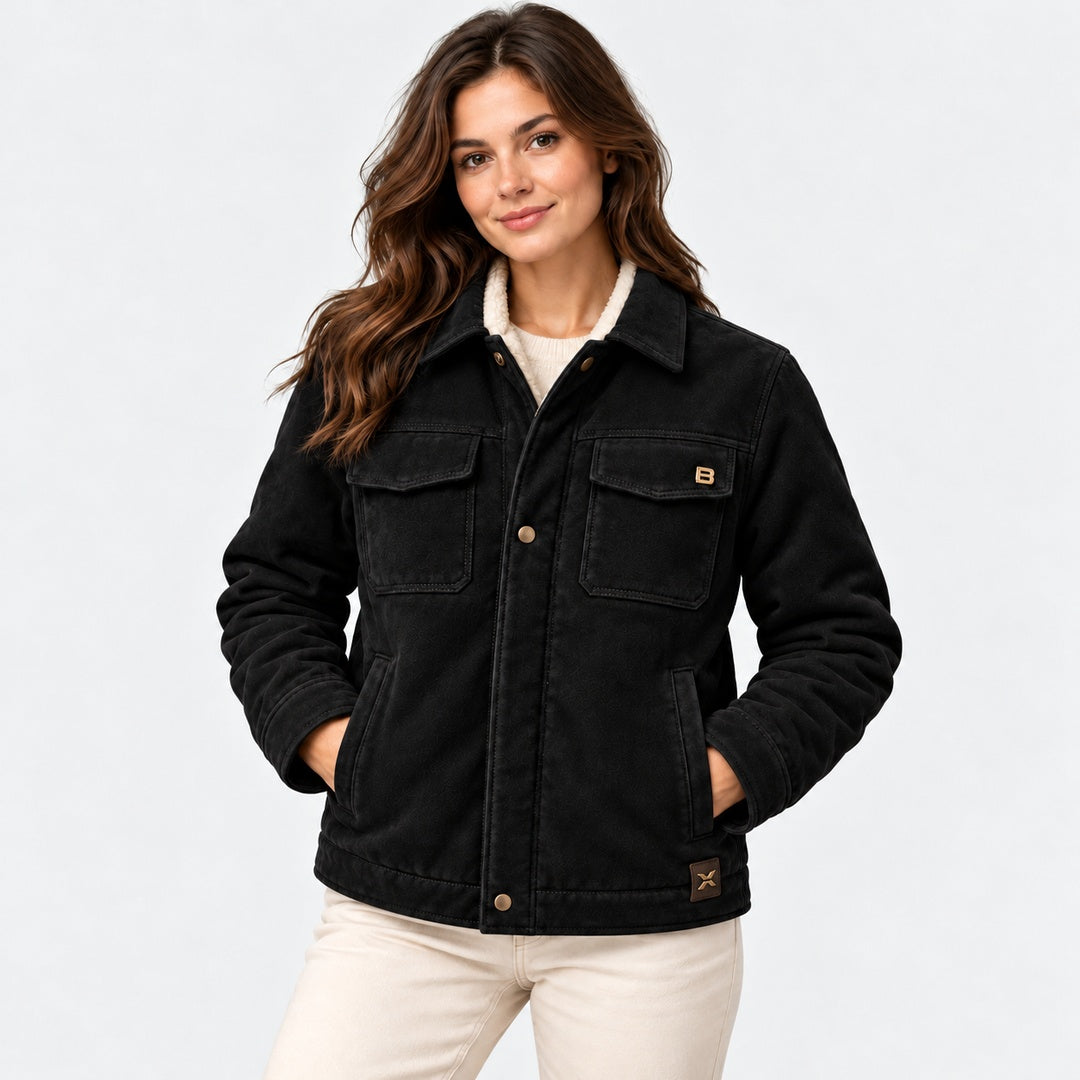 BIMOOX Sorvian Winterjacke – Schwarz – Model-Frau