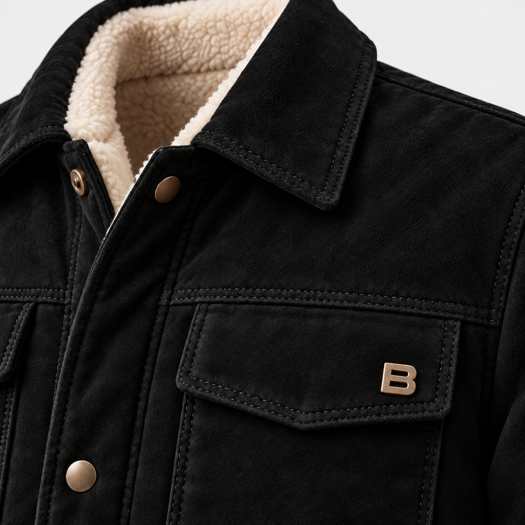 BIMOOX Sorvian Winterjacke – Schwarz – Detail