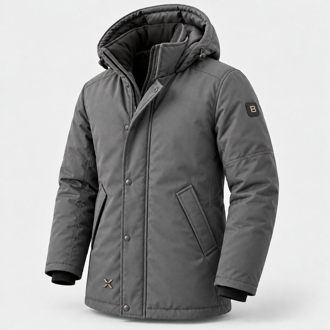 BIMOOX Varelon Winterjacke – Grau – Vorne