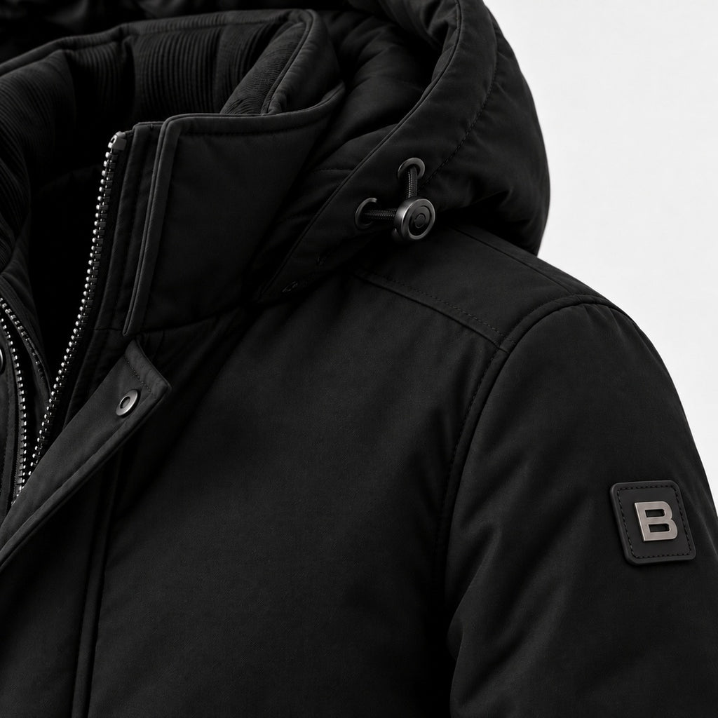 BIMOOX Varelon Winterjacke – Schwarz – Detail