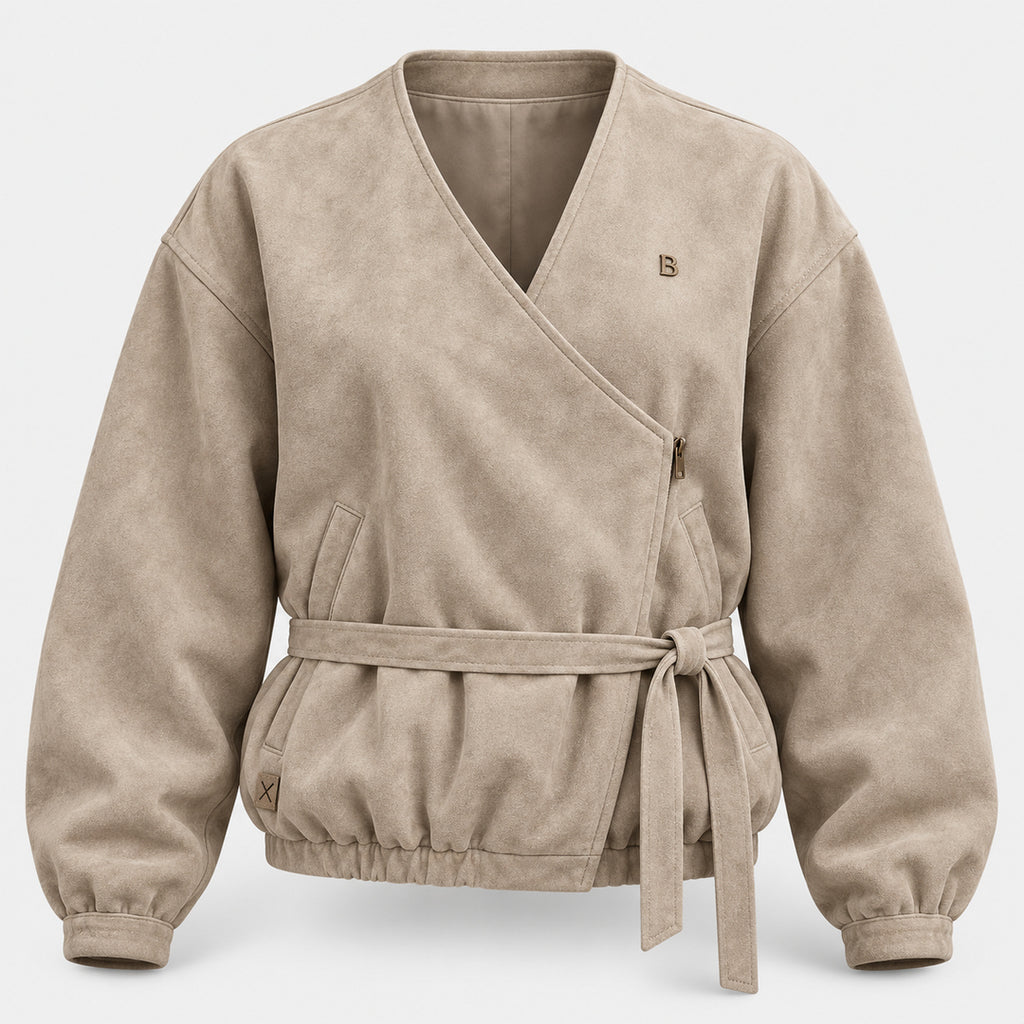 BIMOOX Avrelia Winterjacke – Beige – Vorne