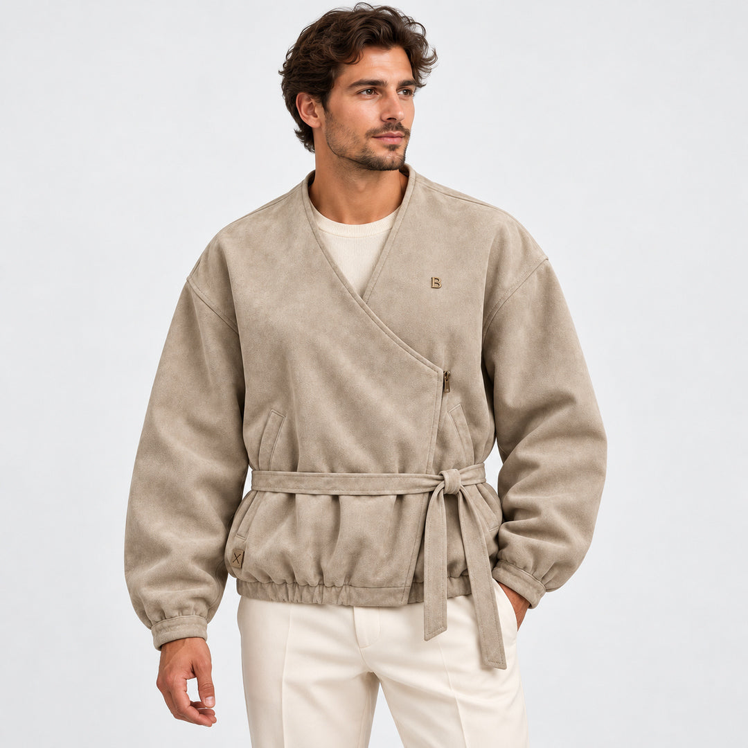 BIMOOX Avrelia Winterjacke – Beige – Model-Mann