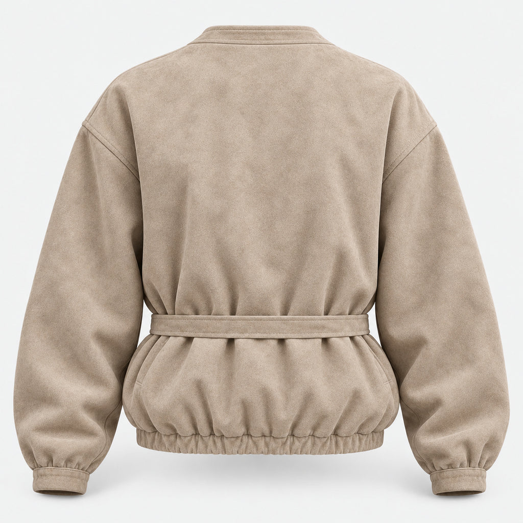 BIMOOX Avrelia Winterjacke – Beige – Hinten