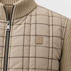 BIMOOX Merovia Winterjacke – Beige mit Karomuster – Detail