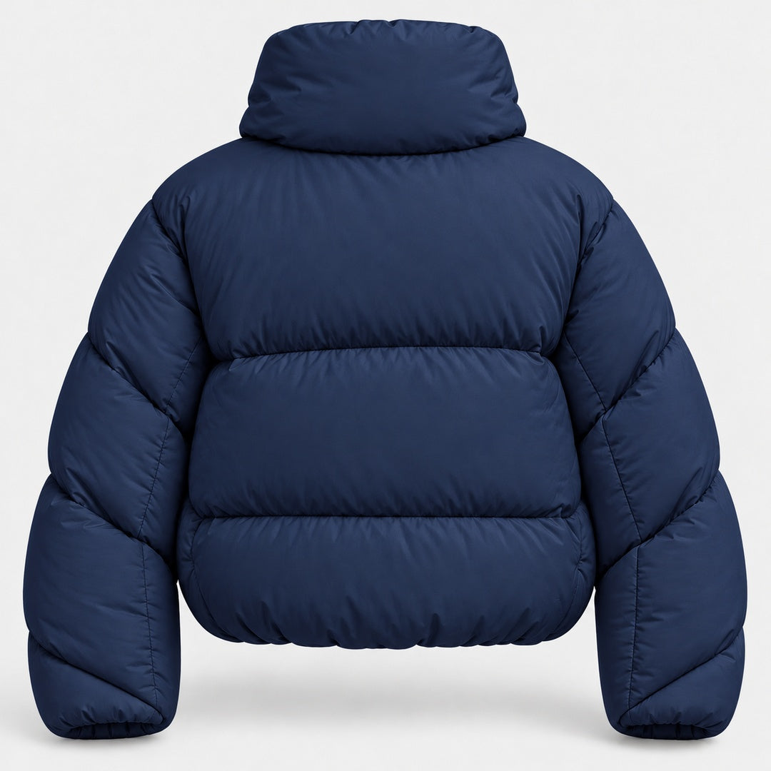 BIMOOX Sylvaren Winterjacke – Dunkelblau-Uni – Hinten