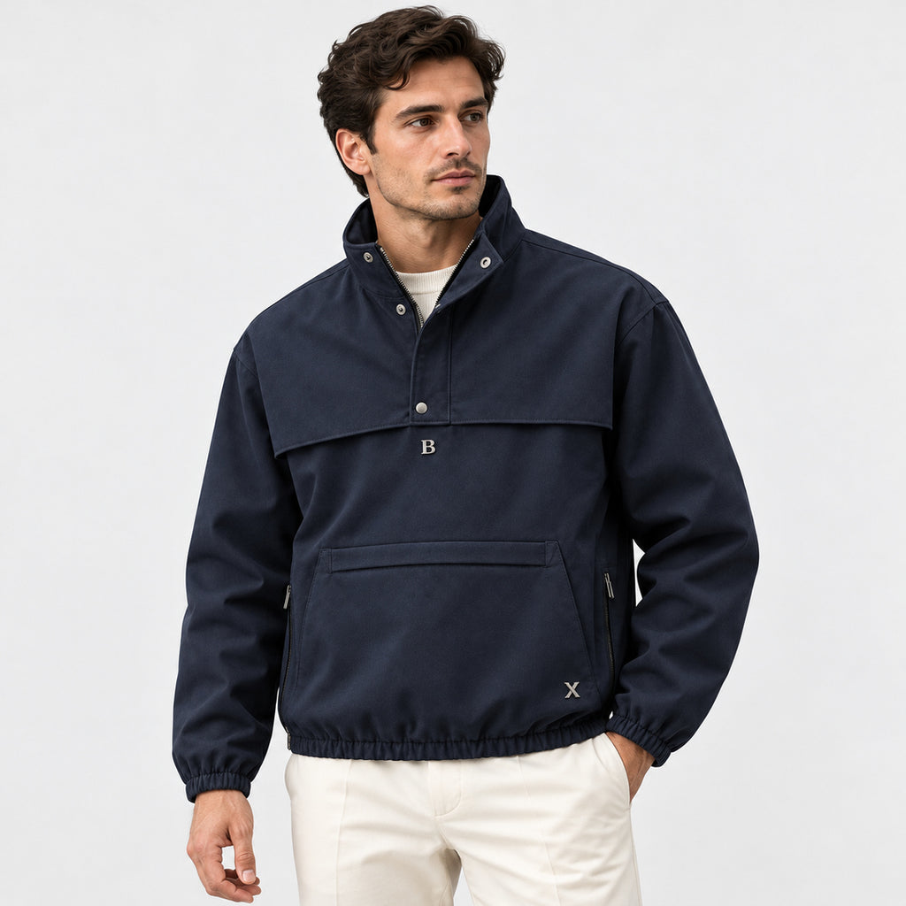 BIMOOX Osvian Winterjacke – Dunkelblau – Model-Mann