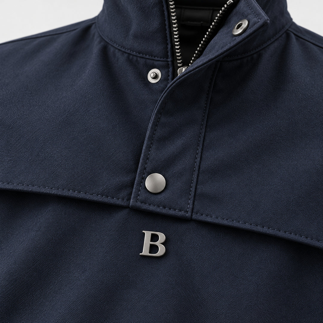 BIMOOX Osvian Winterjacke – Dunkelblau – Detail