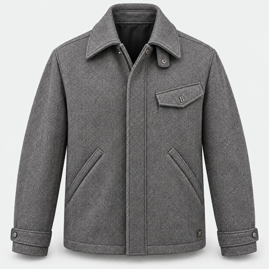 BIMOOX Bravorn Winterjacke – Grau – Vorne