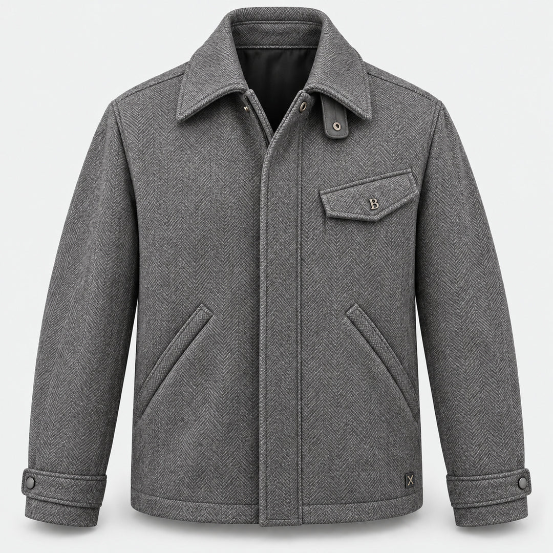 BIMOOX Bravorn Winterjacke – Grau – Vorne