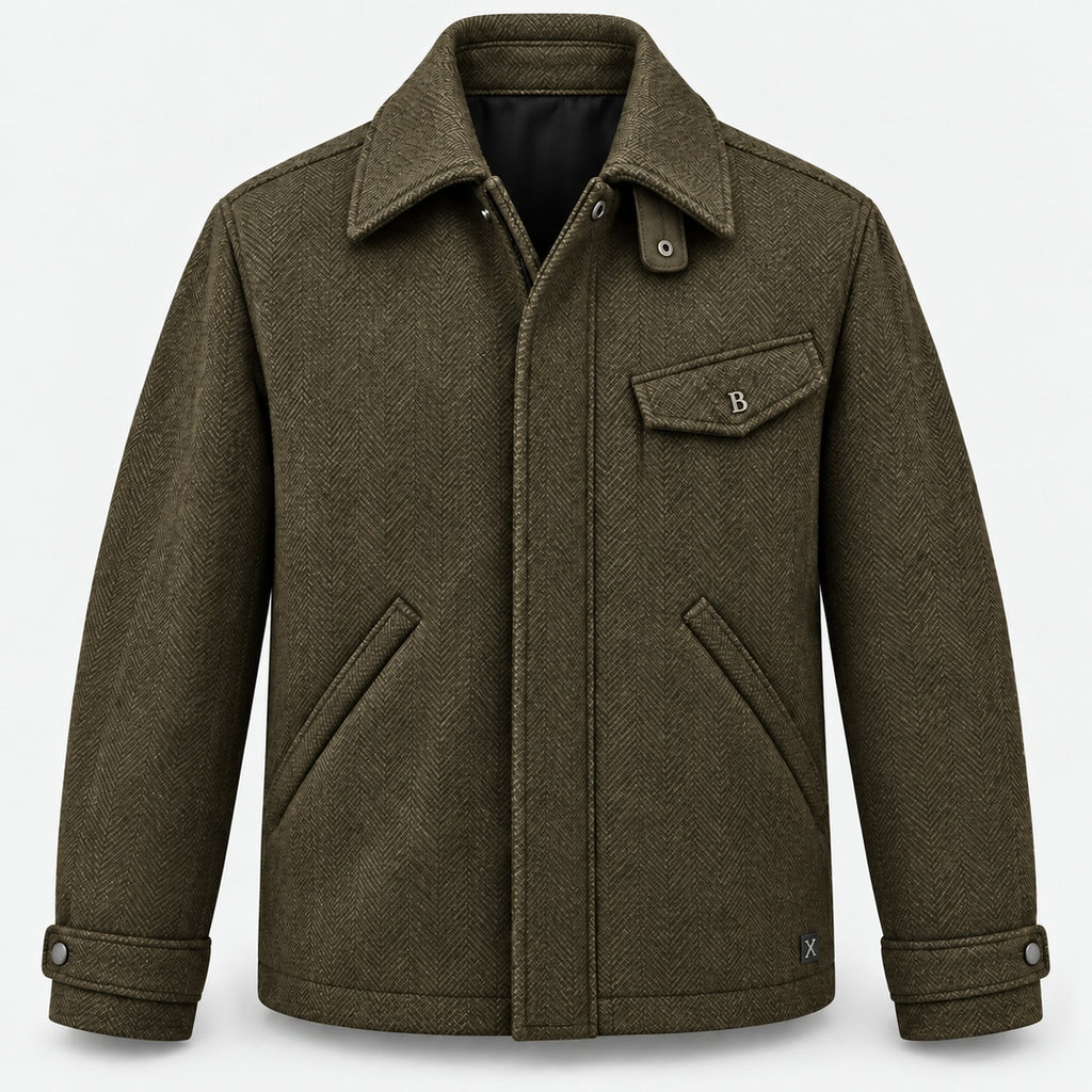 BIMOOX Bravorn Winterjacke – Olivbraun – Vorne
