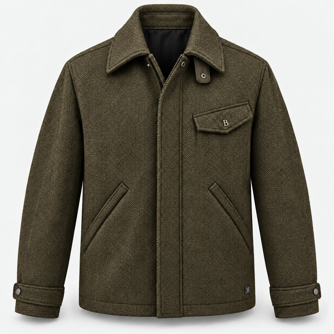BIMOOX Bravorn Winterjacke – Olivbraun – Vorne