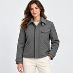 BIMOOX Bravorn Winterjacke – Grau – Model-Frau
