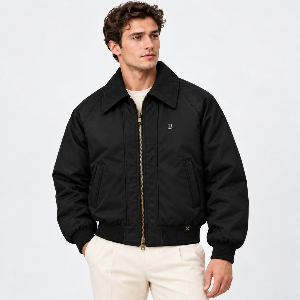 BIMOOX Zenvik Winterjacke – Schwarz – Model-Mann