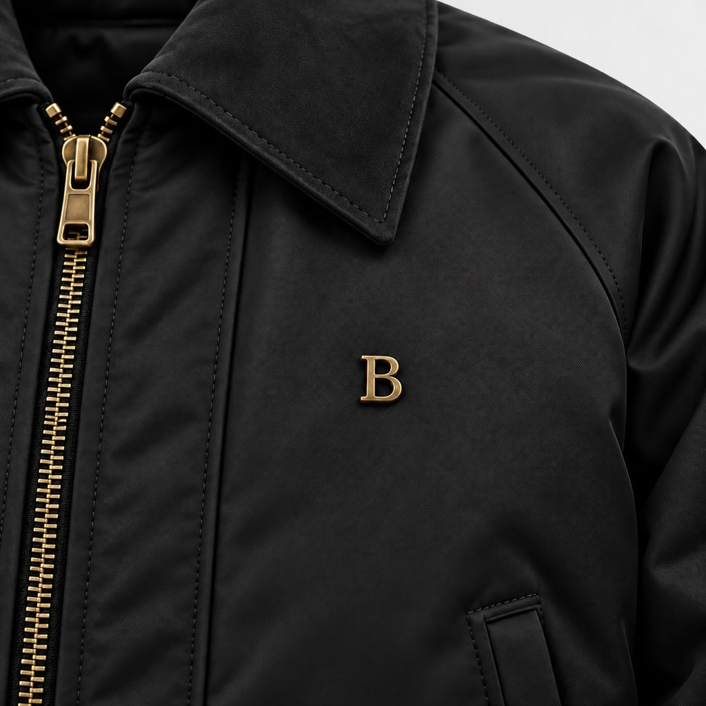 BIMOOX Zenvik Winterjacke – Schwarz – Detail