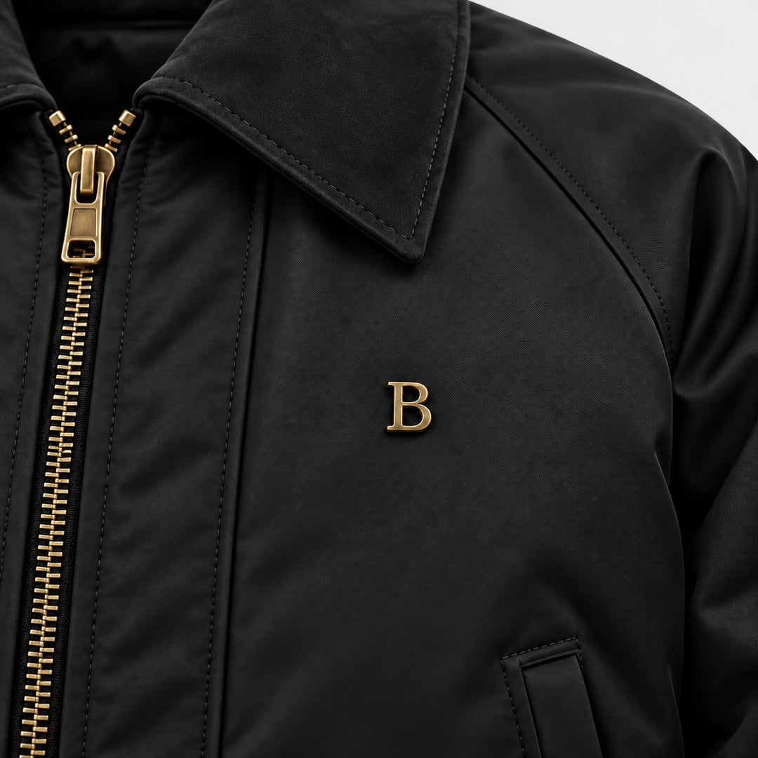 BIMOOX Zenvik Winterjacke – Schwarz – Detail