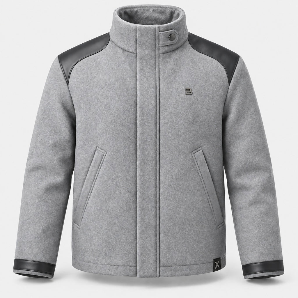 BIMOOX Ardelon Winterjacke – Hellgrau – Vorne