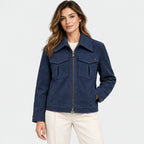 BIMOOX Korvian Winterjacke – Navy – Model-Frau
