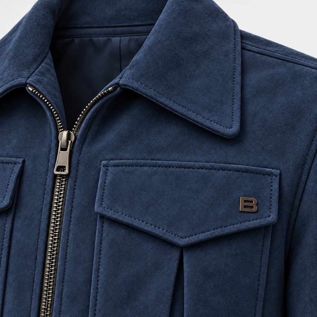 BIMOOX Korvian Winterjacke – Navy – Detail