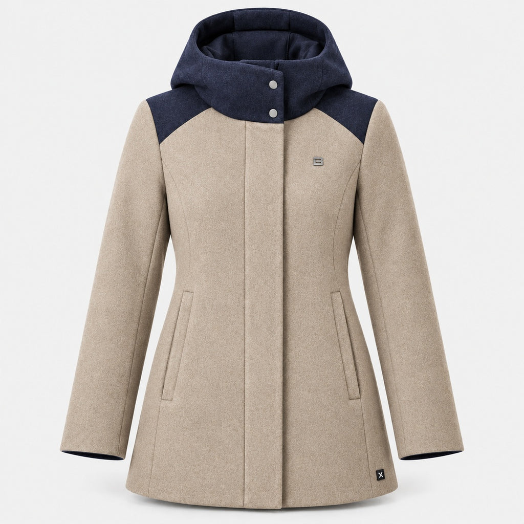 BIMOOX Navello Winterjacke – Beige-Navy – Vorne