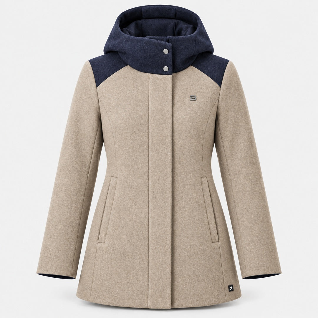 BIMOOX Navello Winterjacke – Beige-Navy – Vorne