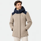 BIMOOX Navello Winterjacke – Beige-Navy – Model-Mann