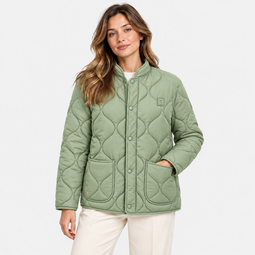 BIMOOX Elunara Winterjacke – Hellgrün – Model-Frau