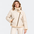 BIMOOX Sovelle Winterjacke – Cremeweiß – Model-Frau