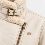 BIMOOX Sovelle Winterjacke – Cremeweiß – Detail