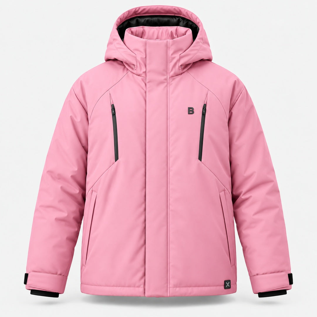 BIMOOX Mirevya Winterjacke – Rosa – Vorne