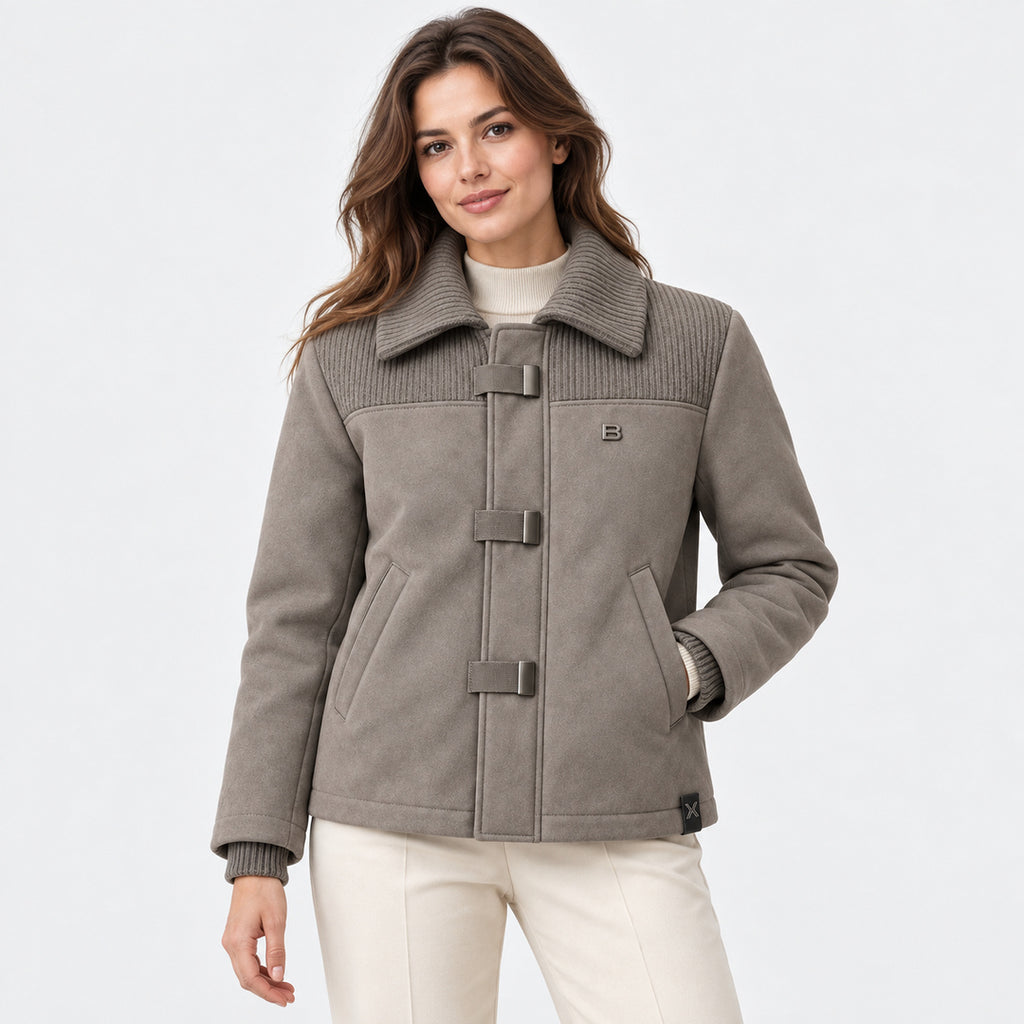 BIMOOX Venro Winterjacke – Grau – Model-Frau