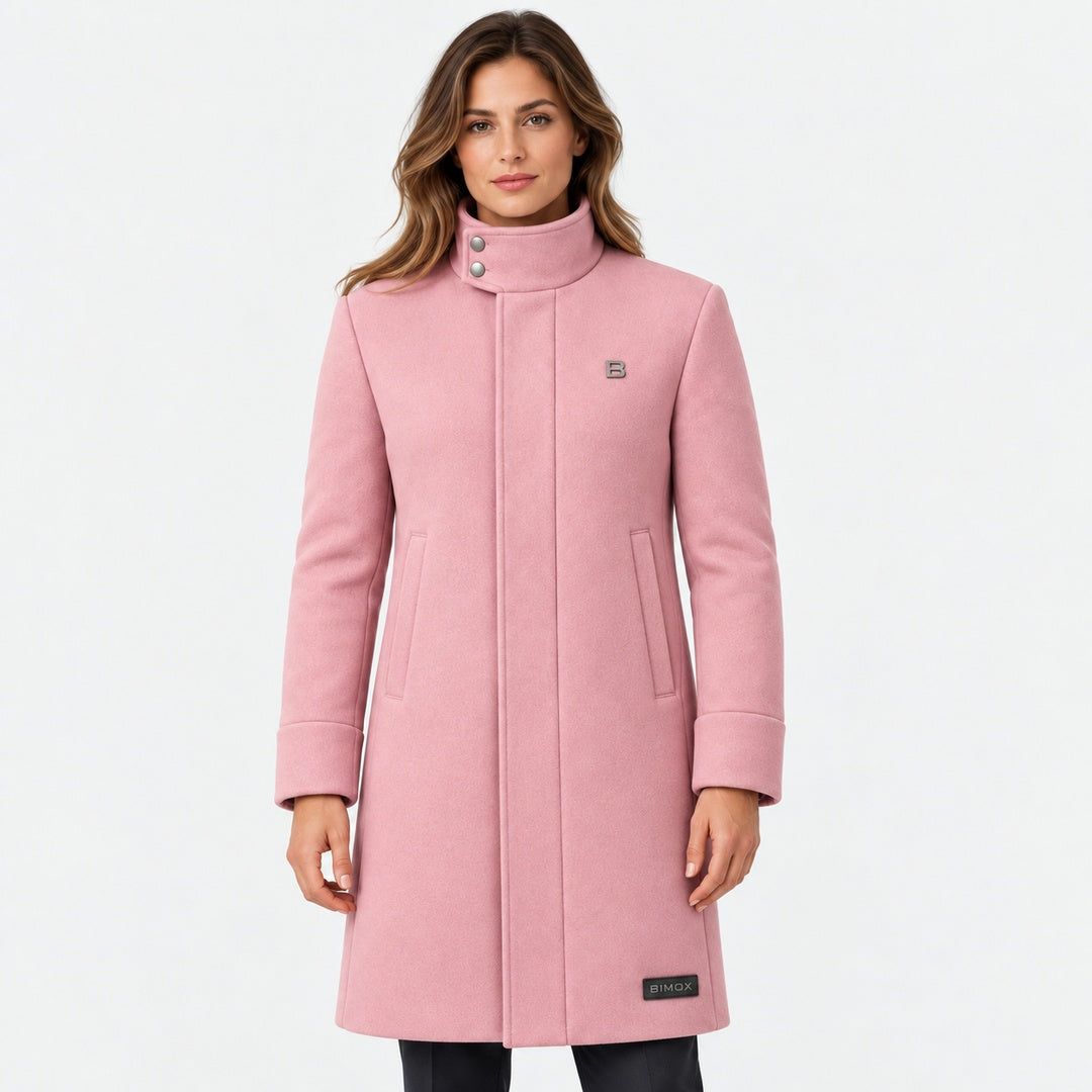 BIMOOX Rosvella Winterjacke – Rosa – Model-Frau