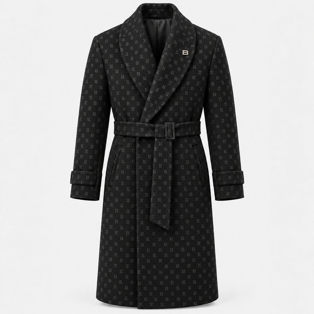 BIMOOX Orenza Winterjacke – Schwarz mit Monogramm – Vorne