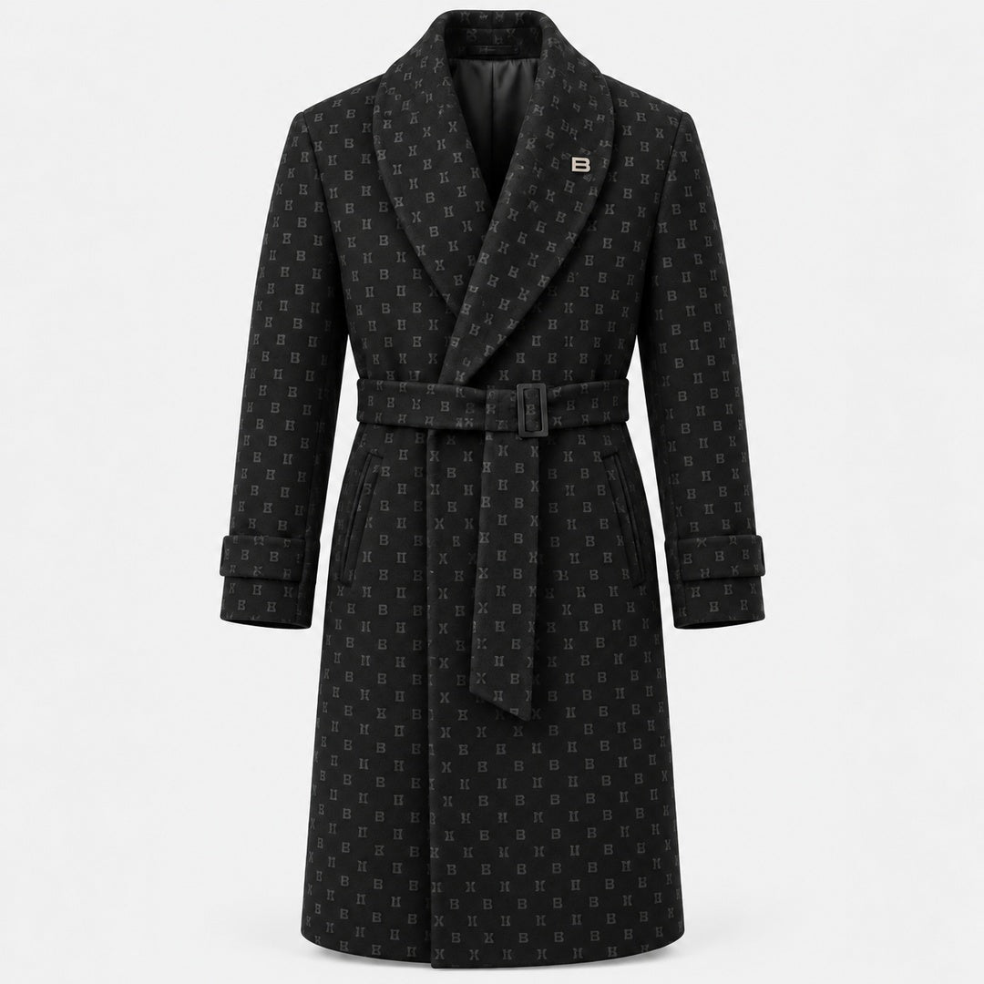 BIMOOX Orenza Winterjacke – Schwarz mit Monogramm – Vorne