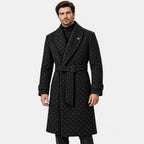 BIMOOX Orenza Winterjacke – Schwarz mit Monogramm – Model-Mann