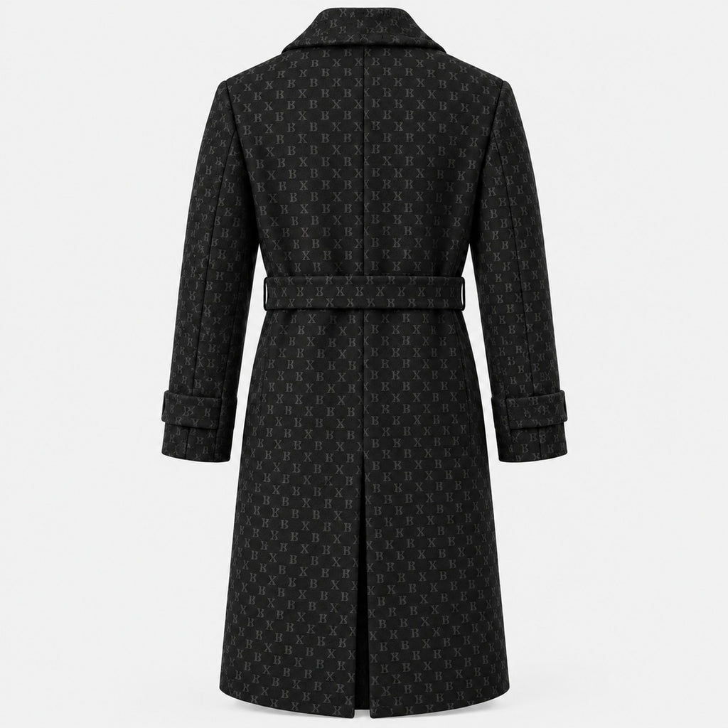 BIMOOX Orenza Winterjacke – Schwarz mit Monogramm – Hinten