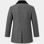 BIMOOX Neravelle Winterjacke – Grau/Schwarz mit Monogramm – Hinten