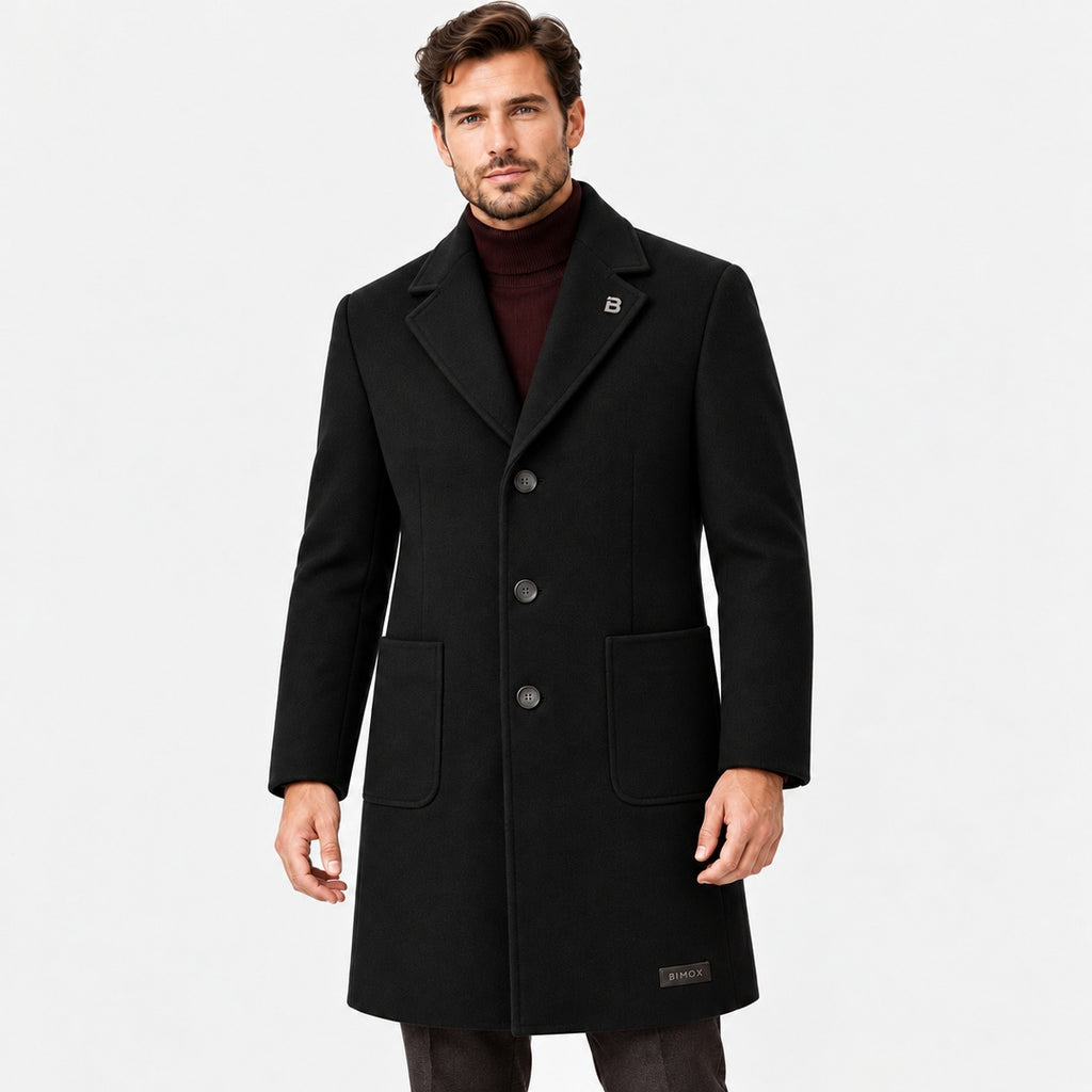 BIMOOX Kavor Winterjacke – Schwarz – Model-Mann