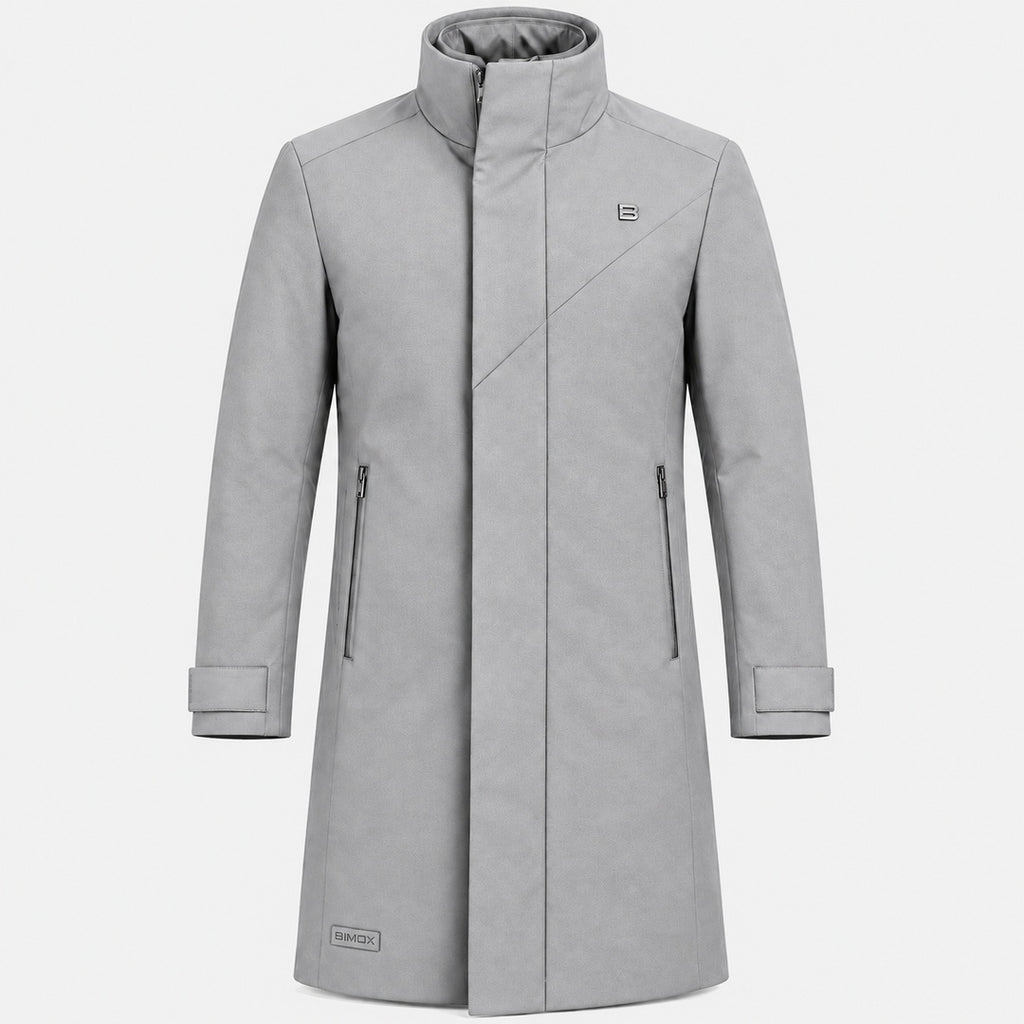 BIMOOX Velsaro Winterjacke – Hellgrau – Vorne