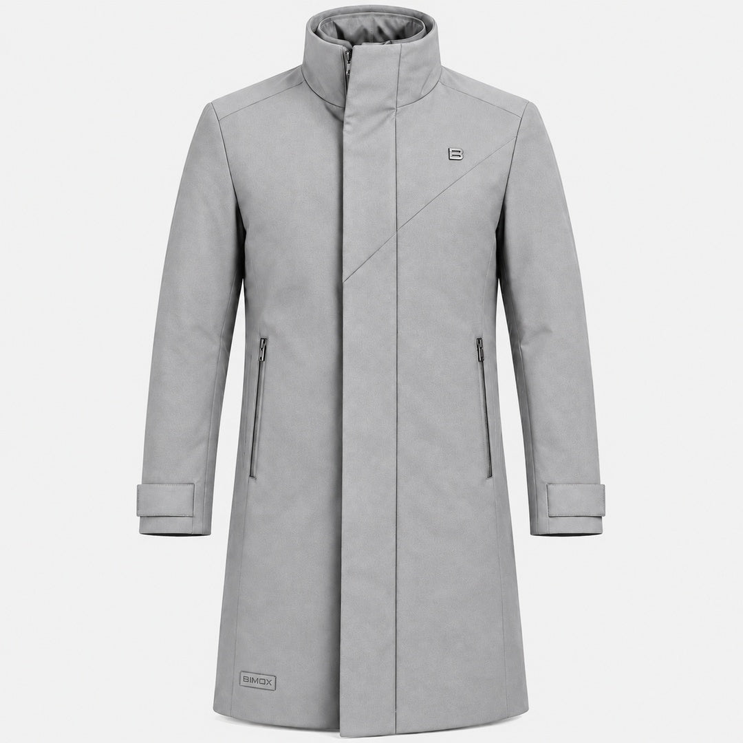 BIMOOX Velsaro Winterjacke – Hellgrau – Vorne