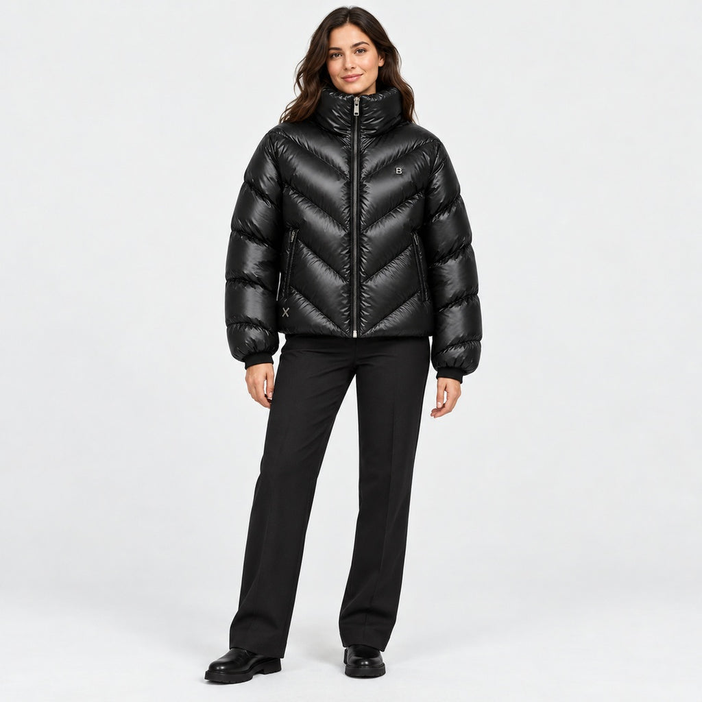 BIMOOX Zorven Winterjacke – Schwarz – Model-Frau