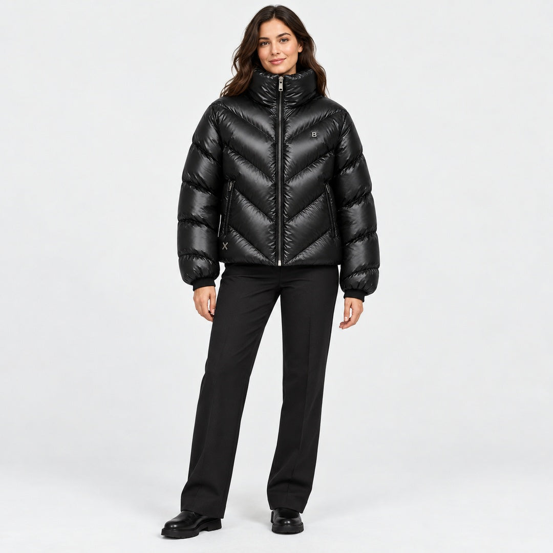 BIMOOX Zorven Winterjacke – Schwarz – Model-Frau