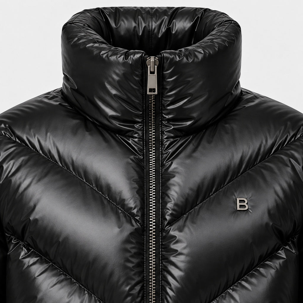 BIMOOX Zorven Winterjacke – Schwarz – Detail