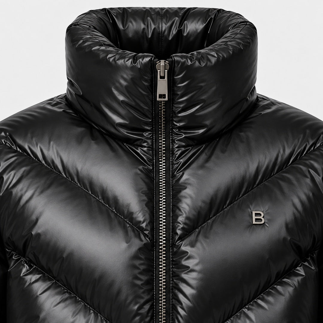 BIMOOX Zorven Winterjacke – Schwarz – Detail